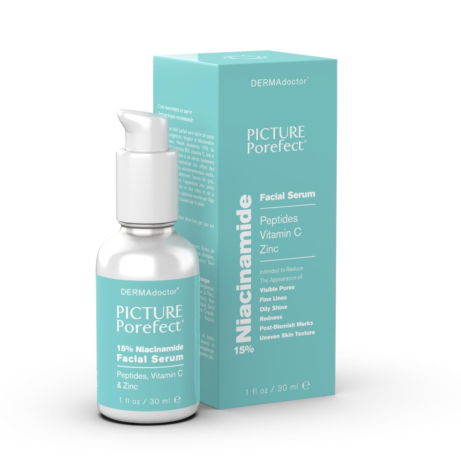DERMAdoctor Pore Minimizer Niacinamide Serum for Face | Vitamin B3 Niacinamide Oil Control Pore Minimizer for Visible pores, Blackheads, Uneven Skin Tone, Redness, Oily Skin – Dermatologist Formulated