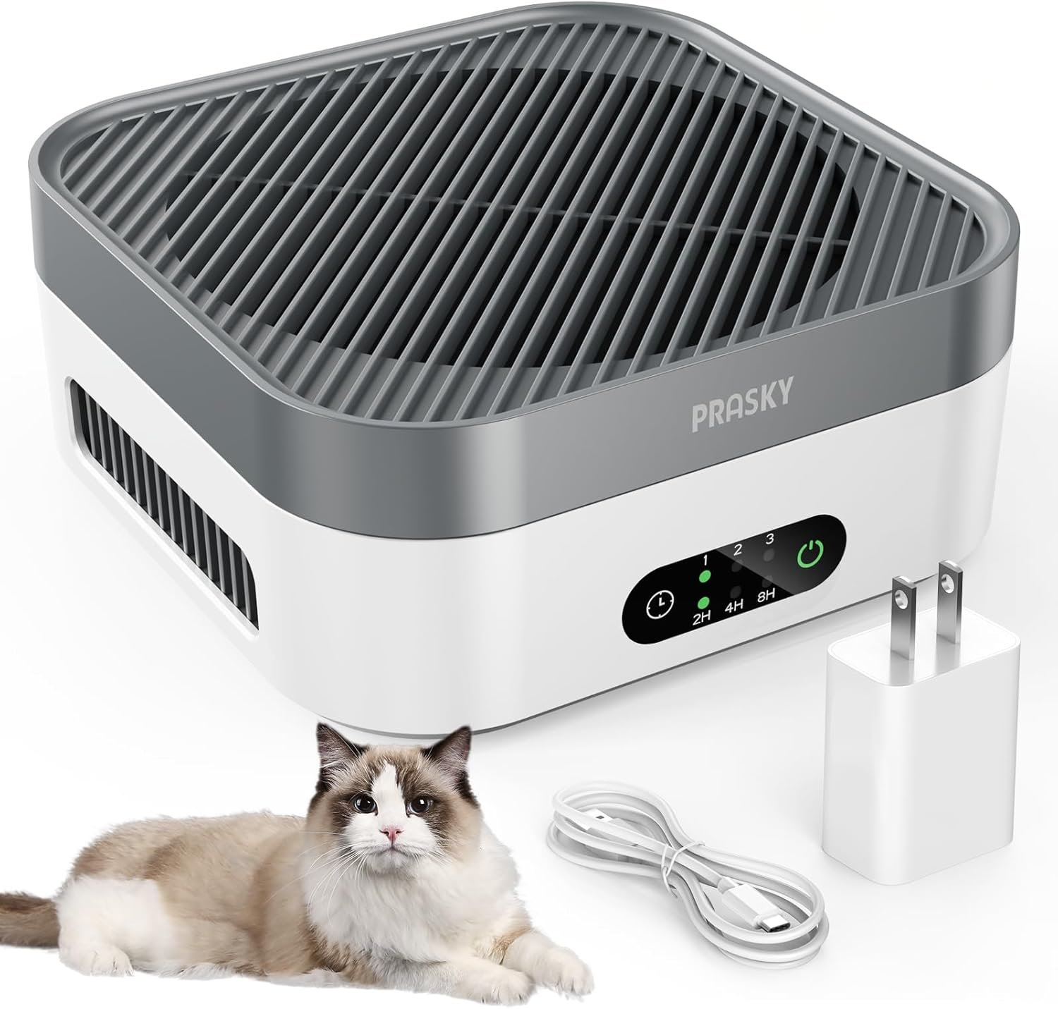 Air Purifiers for Home, H13 True HEPA Filter Captures Smoke Odor Pet Dander, Portable Quiet Car Air Purifier for RV/Desk/Bedroom/Office, Covers up to 600 Ft², Timer – 2 Filter