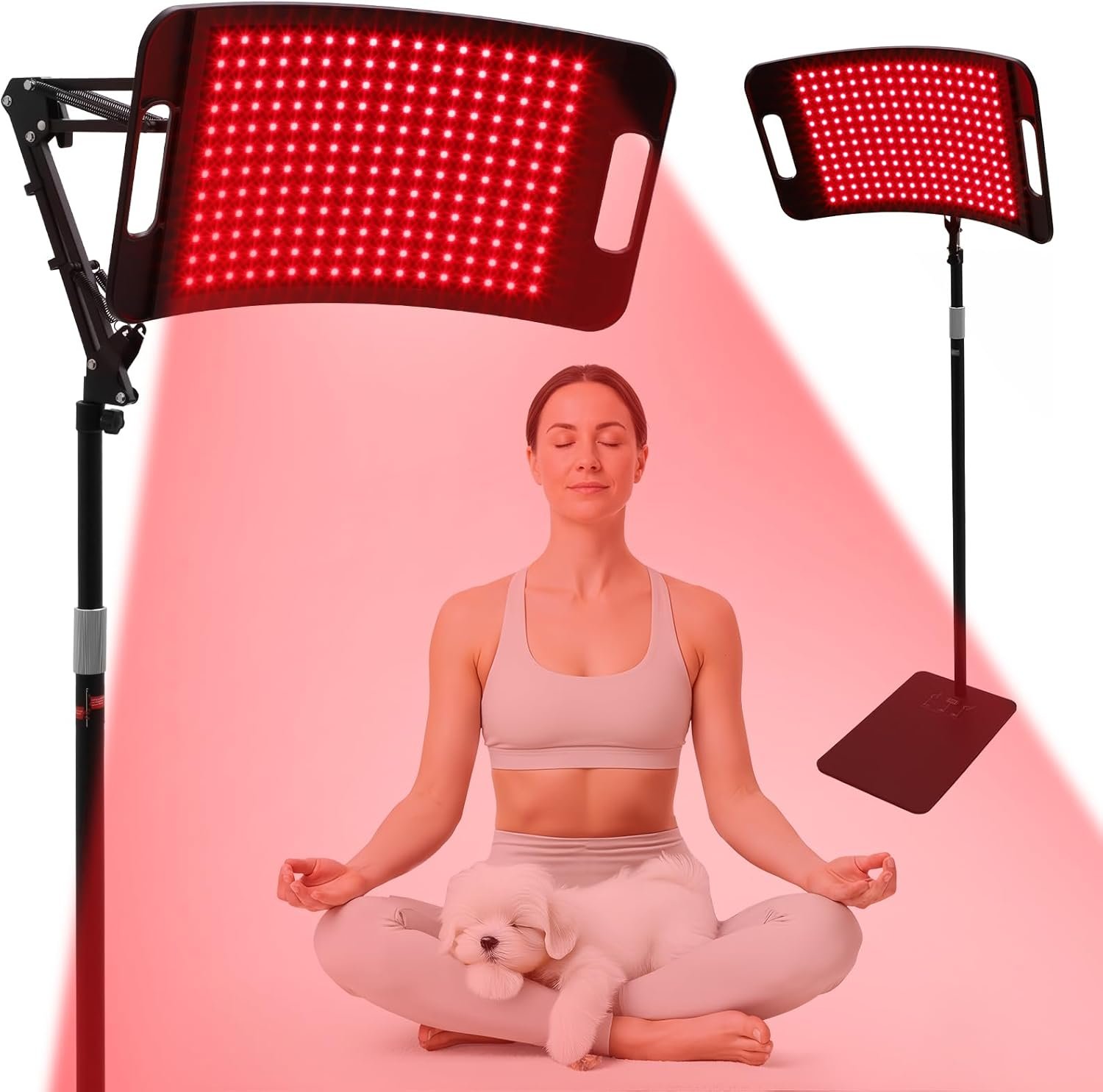 Red Light Therapy for Full Body face, Larger Panel with 204pcs 660nm 850nm 940nm, 3-in-1 LED Beads Light, Infrared Light with Adjustable Stand, Gift for Mom Women Wife Sister Girlfriend