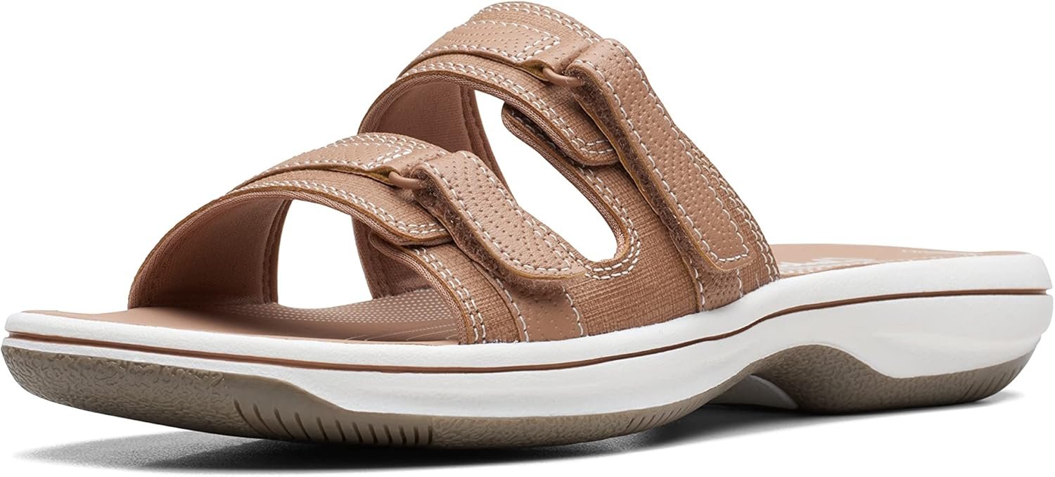 Clarks womens Breeze PiperSlide Sandal