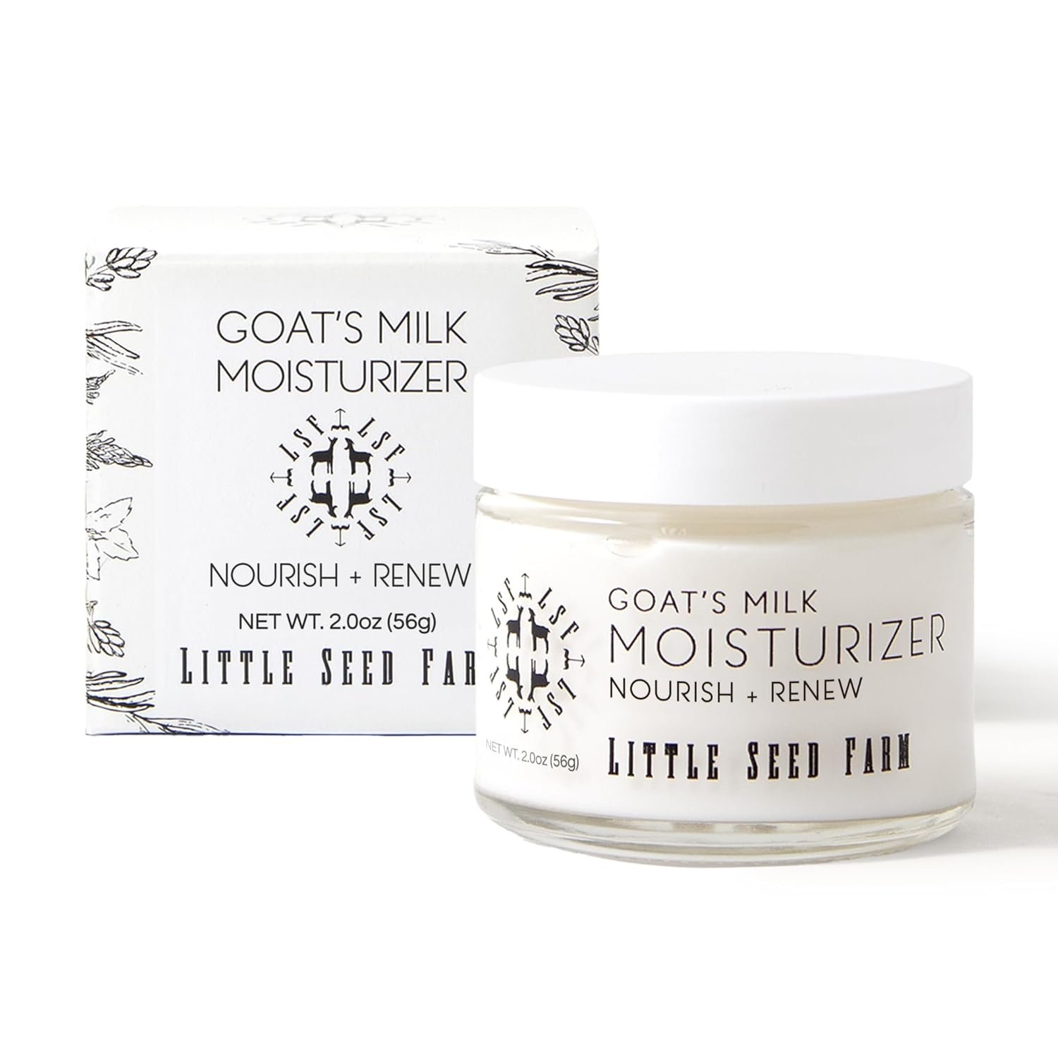 Little Seed Farm Goat’s Milk Face Moisturizer – All Natural, Organic Moisturizer Face Cream – 2.0 Ounce