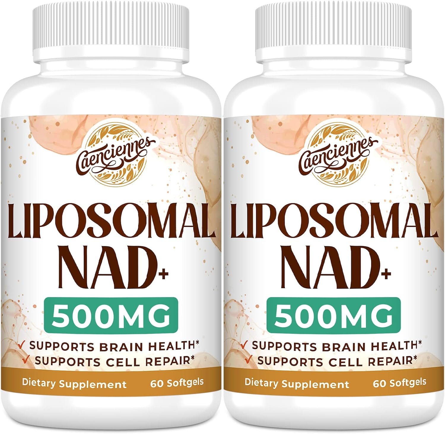 Liposomal NAD+ 500 MG Supplement, True NAD Plus Supplement, Superior Absorption, Boost NAD+ More Efficient Than Nicotinamide Riboside for Cellular Energy, Healthy Aging, 120 Serving