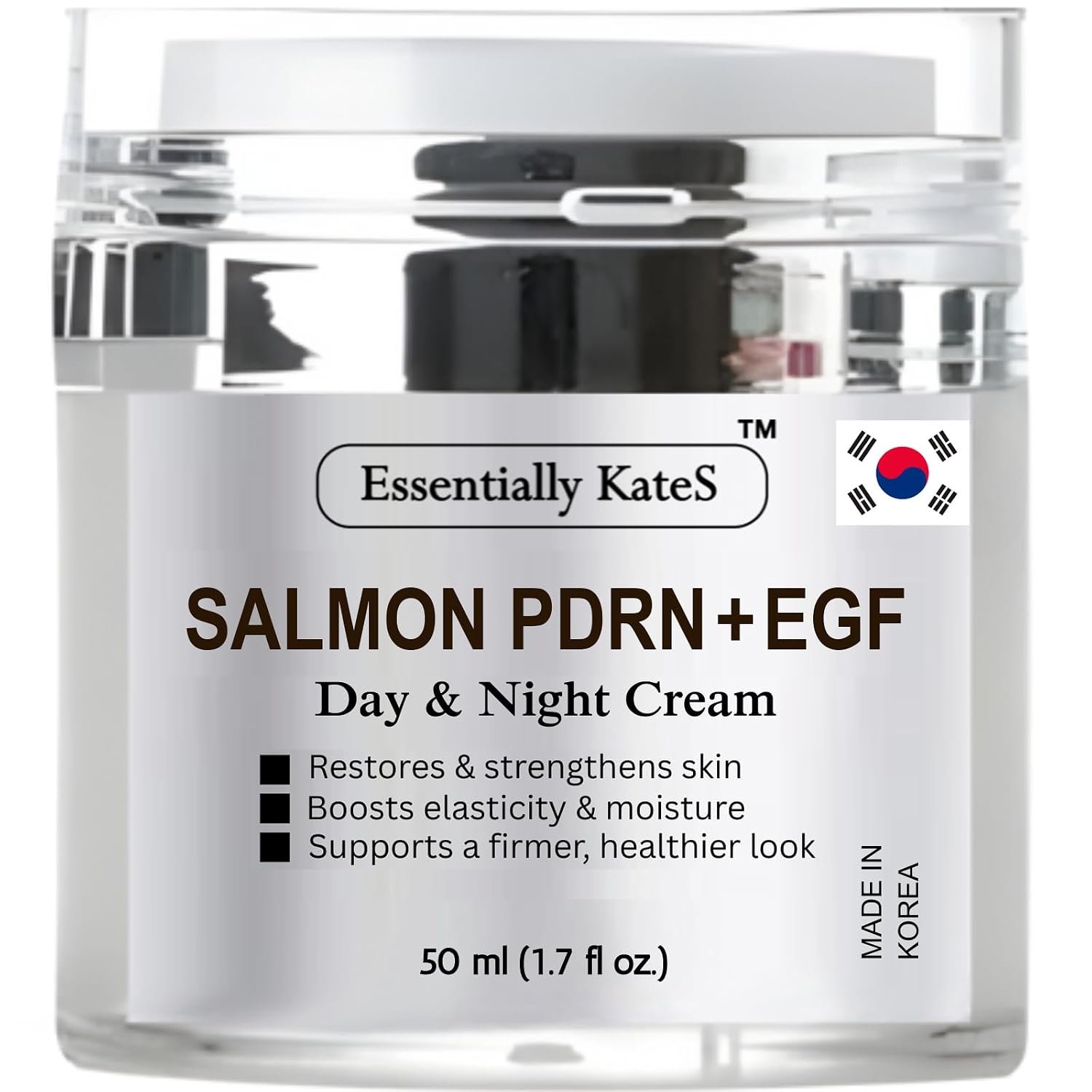 Essentially KateS Salmon PDRN + EGF Day & Night Cream 50 ml – Promte skin regeneration and elasticity, cell renewal and maintains skin structure. – Korean Skincare