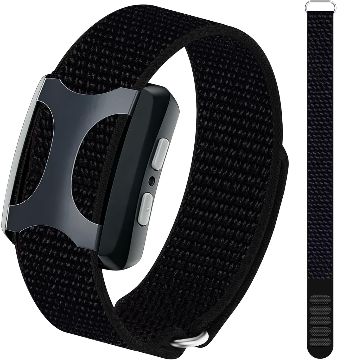 Wide Nylon Loop Strap Compatible with Apollo Neuro Wearable, Soft Breathable Sport Adjustable Wrist Replacement Strap for Apollo Neuro Band Sleep Wristband Women Men-Same Size As the Original Band