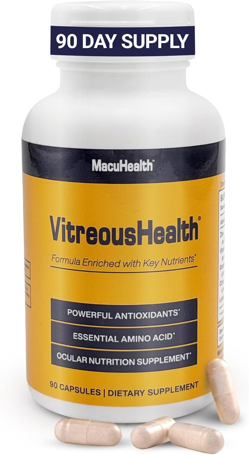 MacuHealth VitreousHealth Evidence-Based Eye Supplement – 90 Capsules