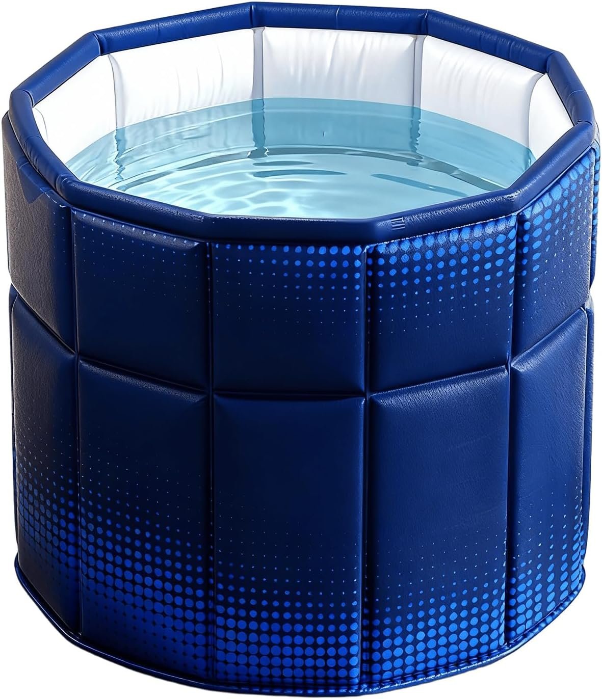 Portable Bathtub for Adult 27.5″x27.5″ Collapsible Cold Plunge Bathtub Foldable No Installation Ice Bath Tub for Shower Stall, Bathroom Hot SPA Soaking Standing Tub