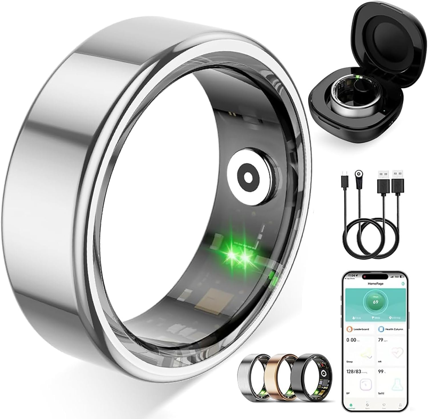 Smart Ring(Silver,7)