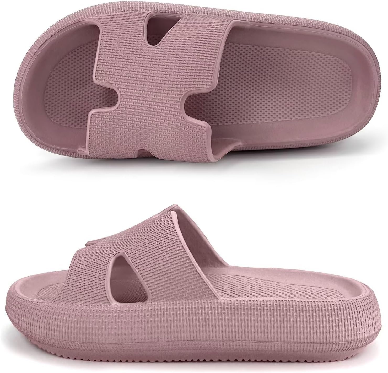 Haifago Cloud Slides for Women and Men Cushion Recovery Pillow Sandals, Memory Foam House Shower Slippers for Woman Comfort Platform Non-Slip