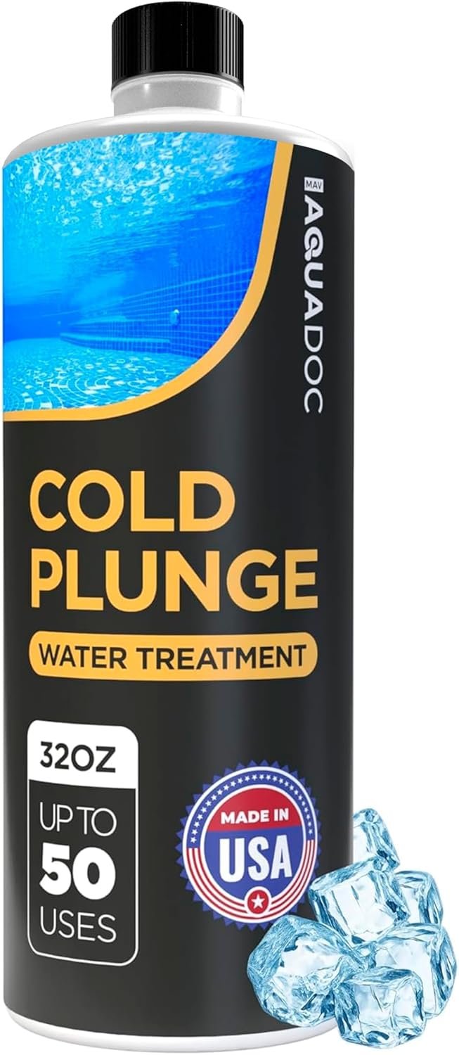 AquaDoc Cold Plunge Water Treatment – 32 oz – Ice Bath Cleaner and Water Stabilizer – Cold Plunge Weekly Treatment for Fresh Water – Made in USA