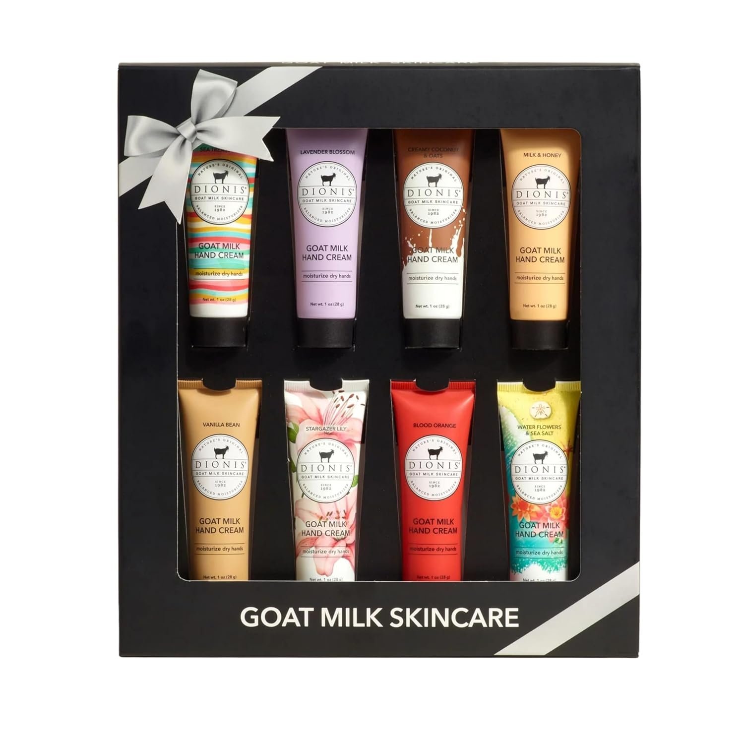 Dionis Goat Milk Hand Cream – Moisturizing Lotion for Dry Skin, Gift Set – Assorted Fragrance 1 oz (Pack of 8)