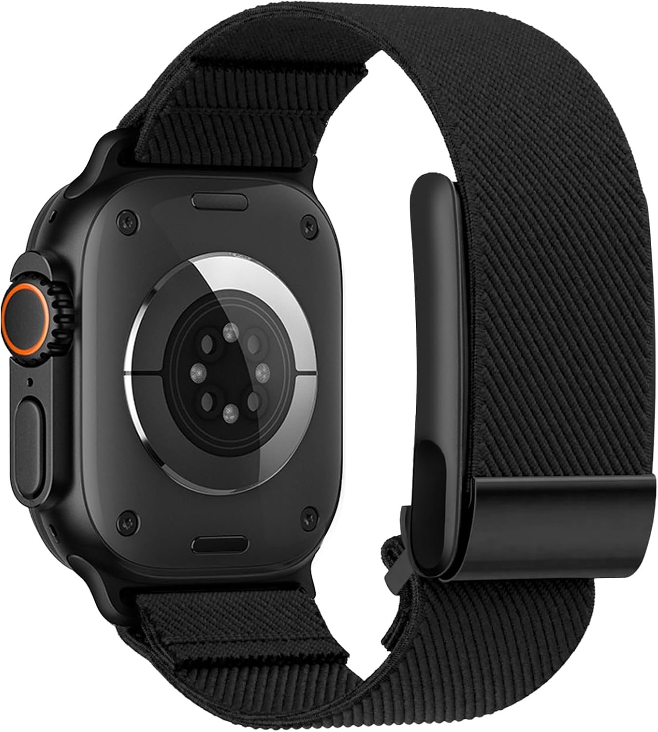 Hybrid Band for Whoop 5.0 & Apple Watch Combo Band – Stretchy Nylon Hybrid Strap for Whoop 5.0 & Apple watch 1/2/3/4/5/6/7/8/9/10/11/SE/Ultra, Breathable and Comfortable, Durable