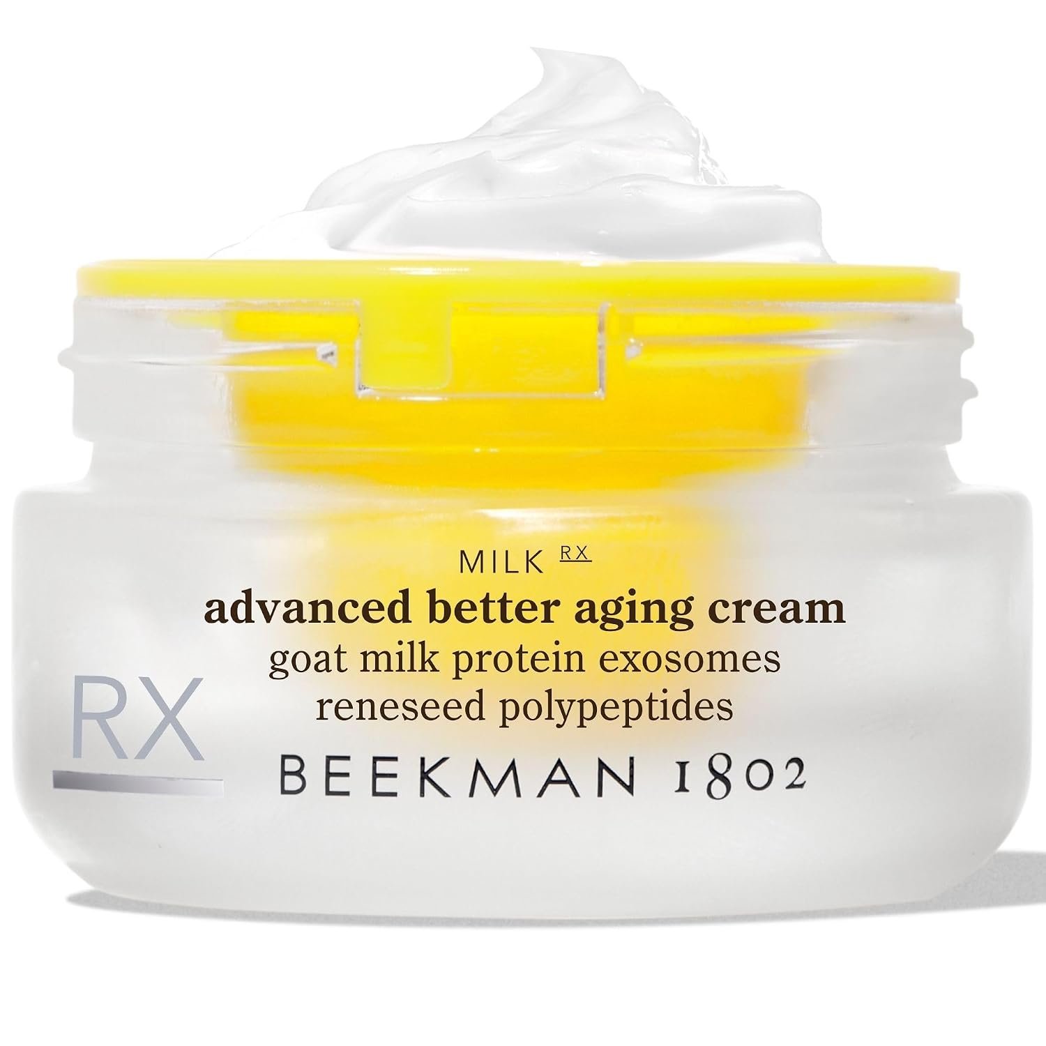 Beekman 1802 Milk RX Advanced Better Aging Collagen Moisturizer Face Cream – 4X Retinol Alternative with Goat Milk Exosomes & Polypeptide, Firming Cream, 0.51 fl oz