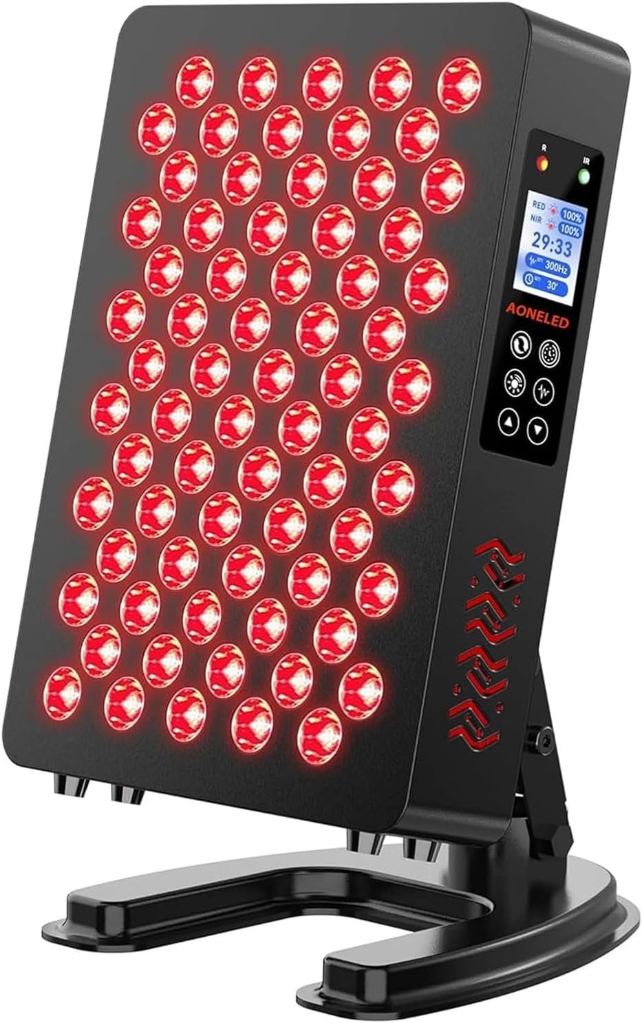 Red Light Therapy Panel, 630/660nm Red & 810/850nm Near Infrared Full Body Light Therapy Device, High Irradiance Muscle Recovery, Skin Care, Wellness & Home Use with Remote & Adjustable Stand