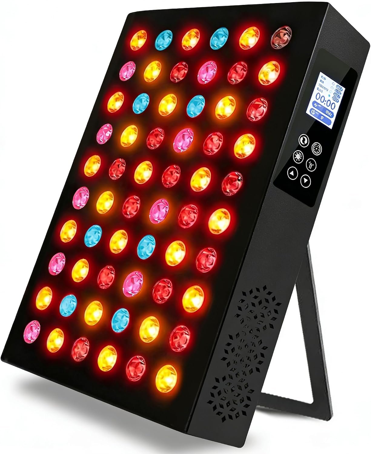 Red Light Therapy,Dual Chip Elite Grade LED 10 Modes and Color Changing Red Infrared Light Device with Near-Infrared Light 660nm 850nm High Power Red Light Therapy Panel at Home, for Body, Face, 115W