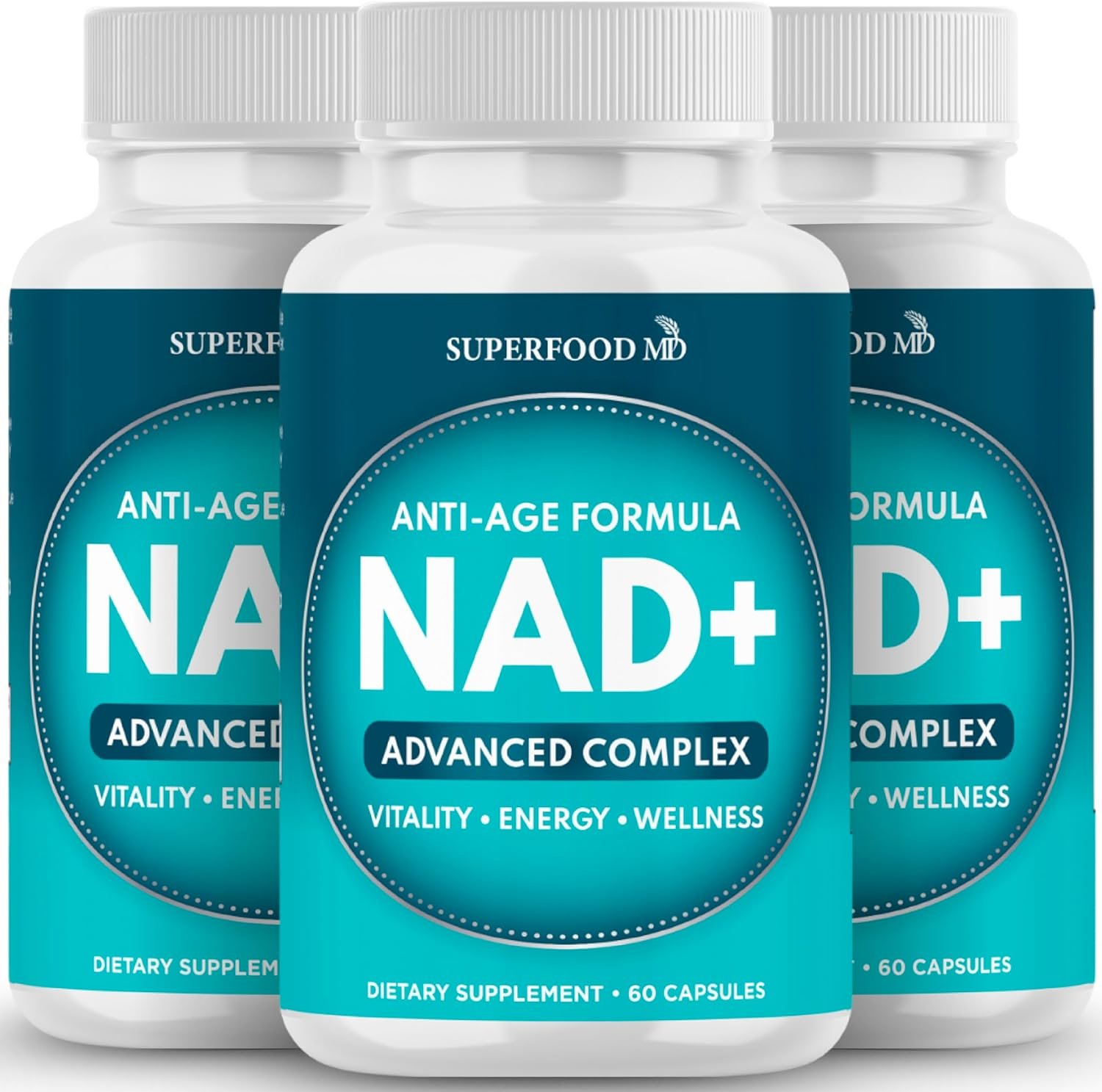 NAD+ Supplement – Liposomal + Resveratrol for Women & Men, Astaxanthin, CoQ10, Alpha Lipoic Acid, Green Tea, Urolithin – 180 Capsules