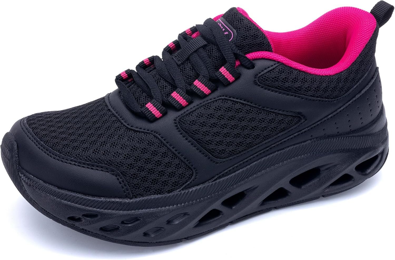 RomenSi Womens Arch Support Walking Shoes Wide Orthotic Plantar Fasciitis Tennis Shoes Athletic Slip On Fashion Running Shoes US 6-11