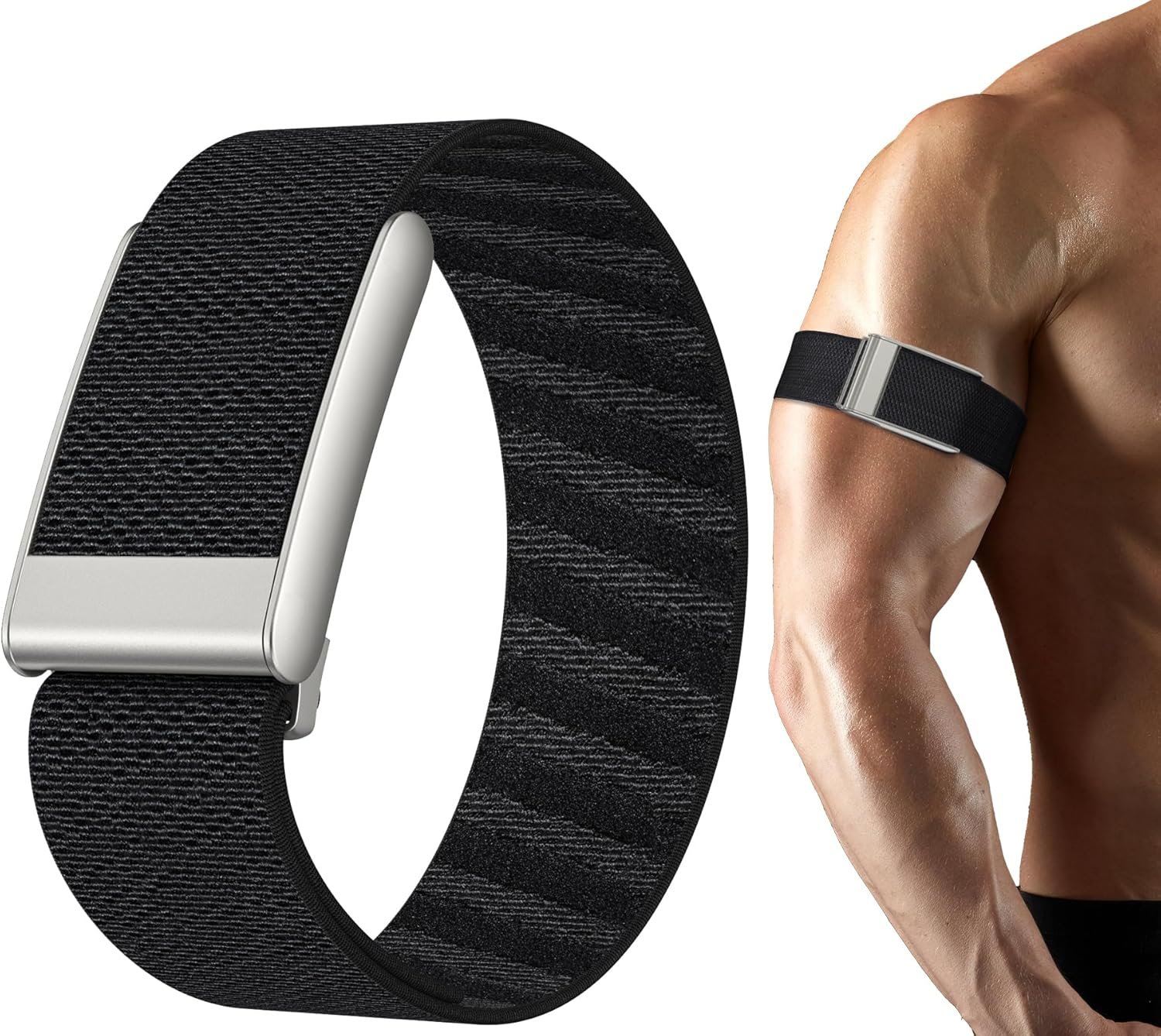 omee Nylon Sport Band Compatible with Whoop 5.0 Bicep Bands One, Peak and Life, Breathable Nylon Adjustable Waterproof Replacement Wristbands Straps for Whoop Band 5.0 – Not Compatible with Gen 4.0