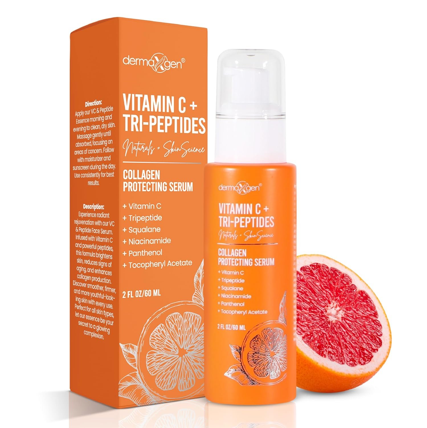 Vitamin C + Tri-Peptide Bright Idea Serum – Skin Brightening + Barrier Boost Complex for Radiant, Firm Skin – Anti-Aging Face Serum Boosts Collagen & Elasticity – 2 fl oz