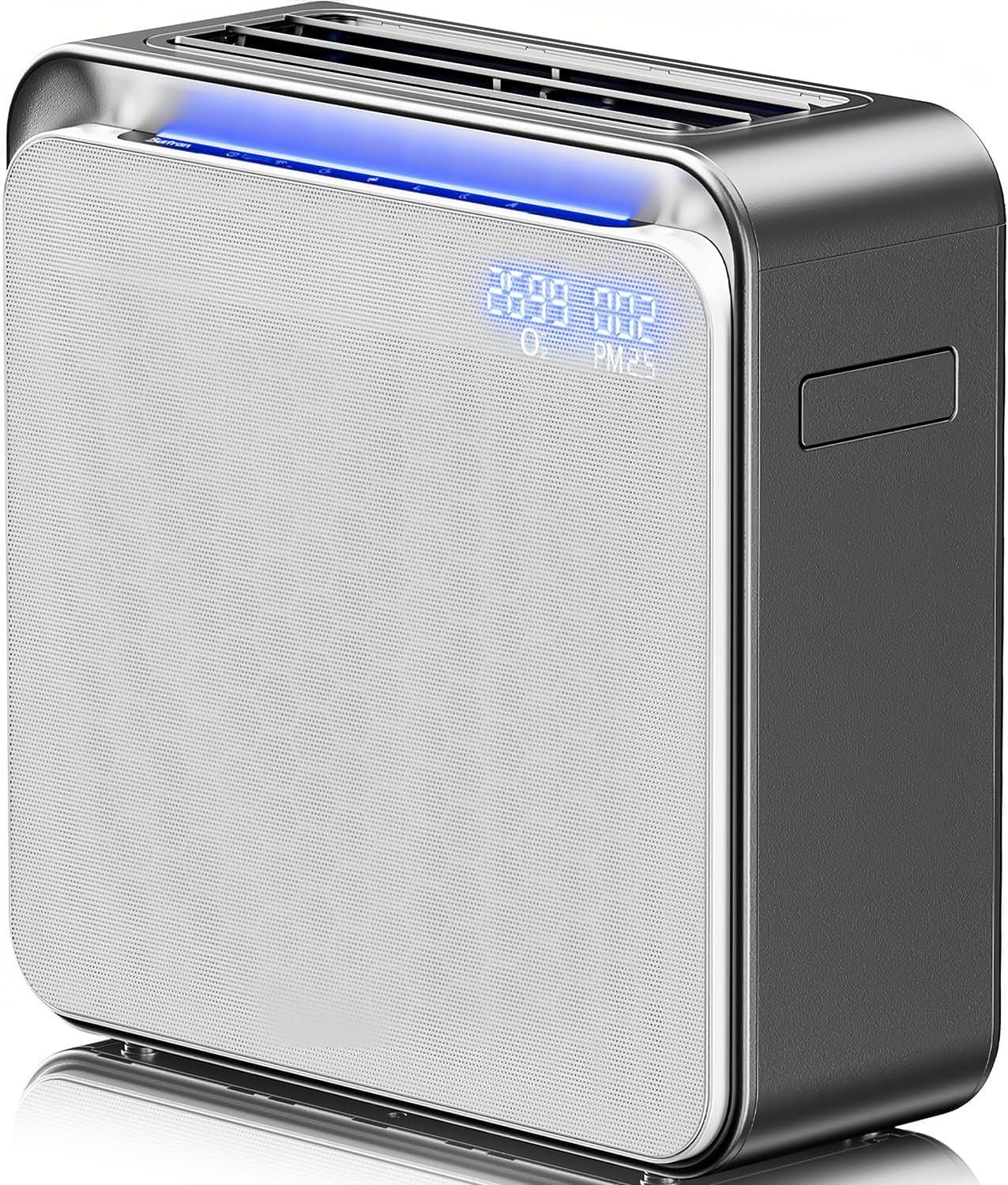BURTRAN A31 HEPA14 Air Purifier for Bedroom,Large Room up to 1360ft²,Ultra-Quiet for Better Sleep, Forest-Like Air with Natural Negative Ions,5-Stage Filtration,Smart air Quality Monitor,WiFi