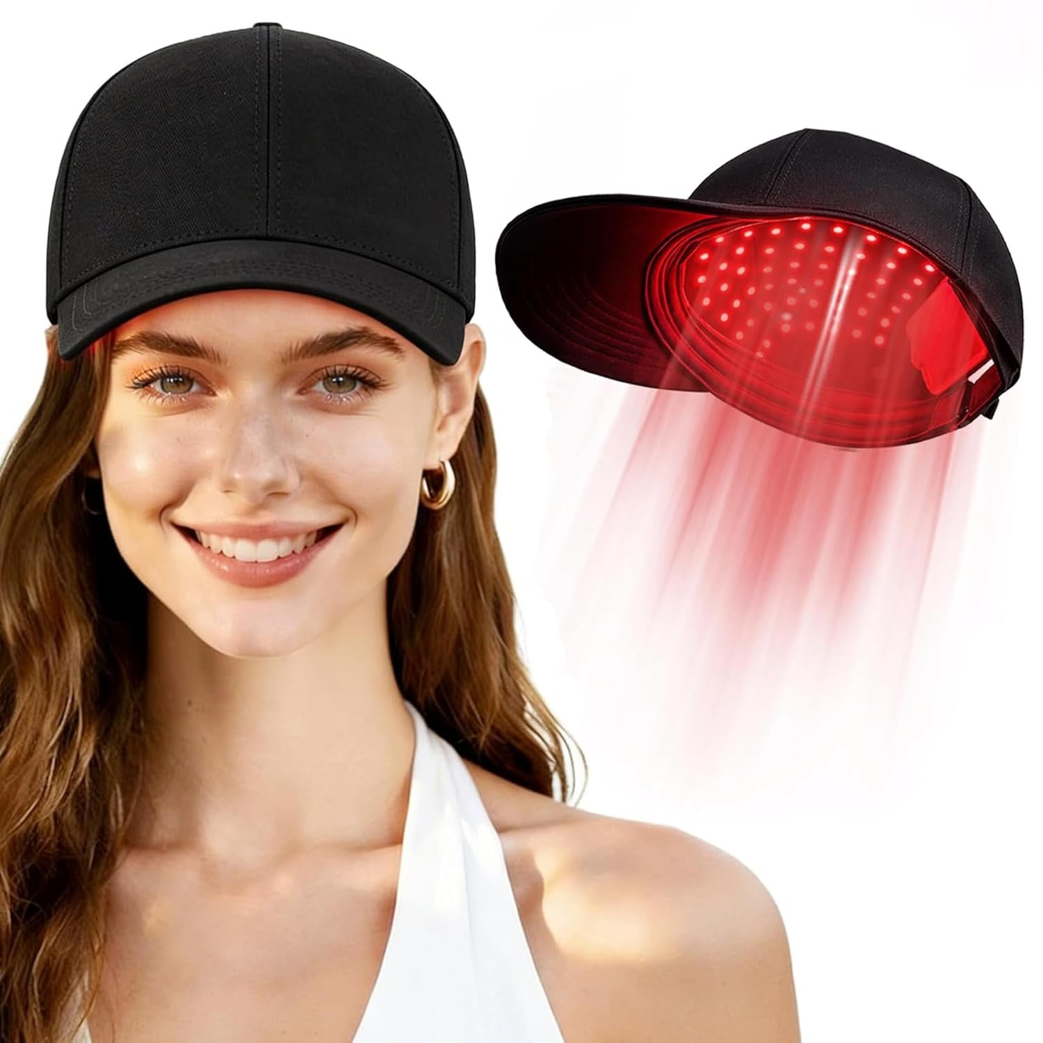 2026 Upgrade Red Light Hair Growth Cap – Laser Hair Growth Cap, The Adjustable Portable Laser Cap, Red Light Cap for Thicker Hair in Men and Women | 2026 Upgrade Red Light Hair Growth Cap – Laser Hair Growth Cap,The Adjustable Portable Laser Cap,Red Light Cap