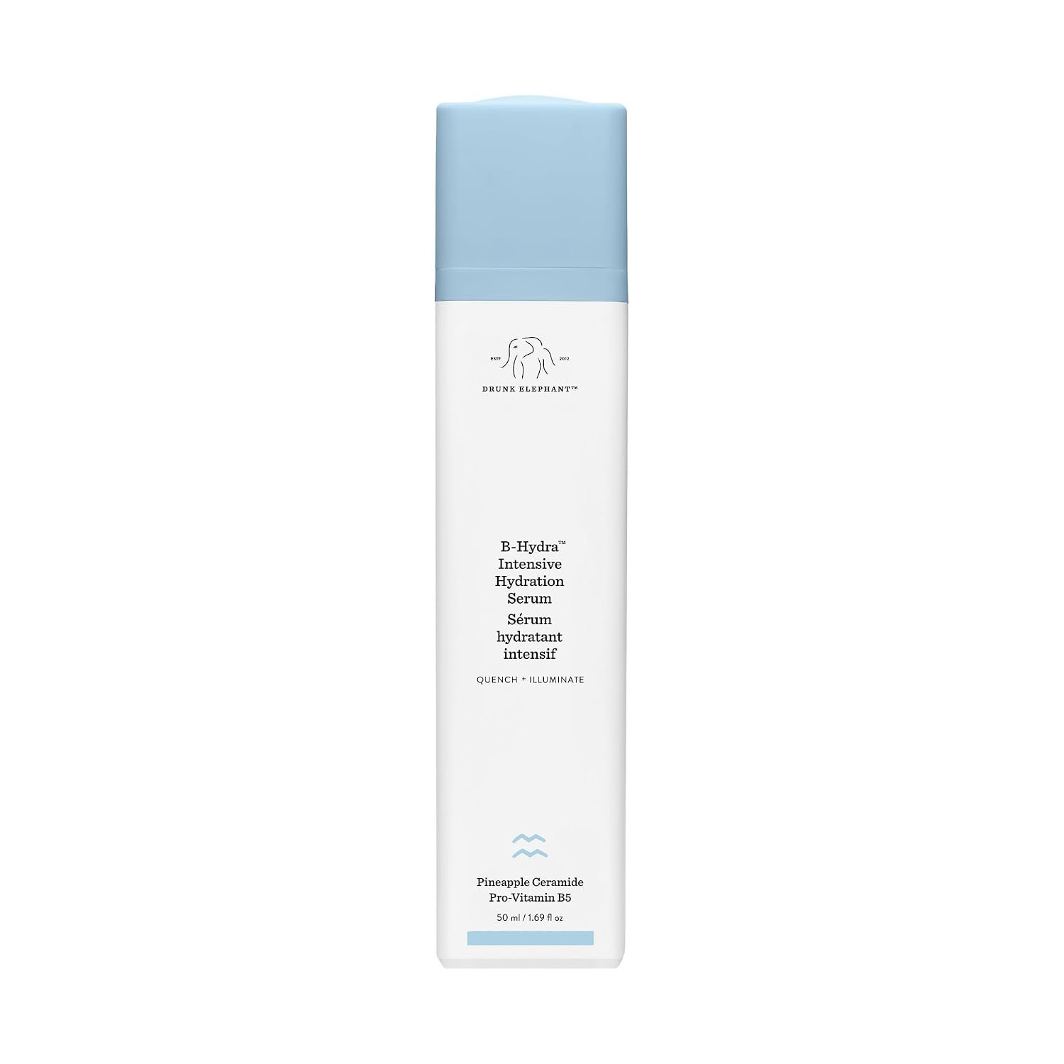 Drunk Elephant B-Hydra Hydration Serum – 50 ml/1.69 fl oz – Hydrating Vitamin B Serum – Clean Clinical Skincare – Cruelty-Free – Dermatologist-Tested – Free of Essential Oils, Silicones, and Fragrance