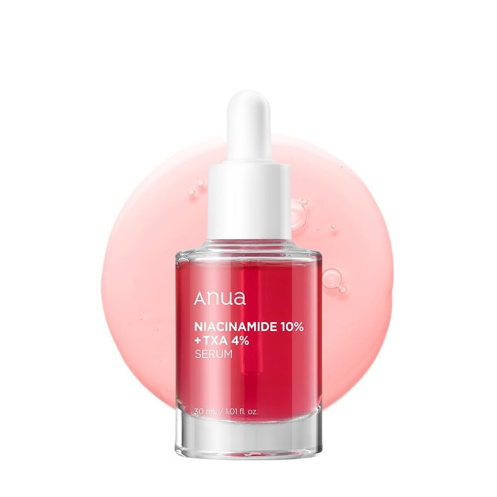 Anua Niacinamide 10 + TXA 4 Serum, Korean Skincare, 1.01 fl.oz | Dark Spot Care, Hyaluronic Acid, Tranexamic Acid, Lightweight & Hydrating All-in-One Daily Facial Serum for Glass Skin