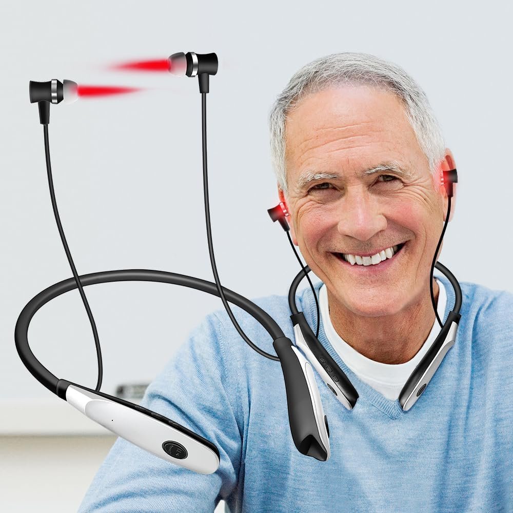 Red Light Device 650nm for Nose & Ear – 2-in-1 Portable LED Light Care Device, Neck-Wearable Design