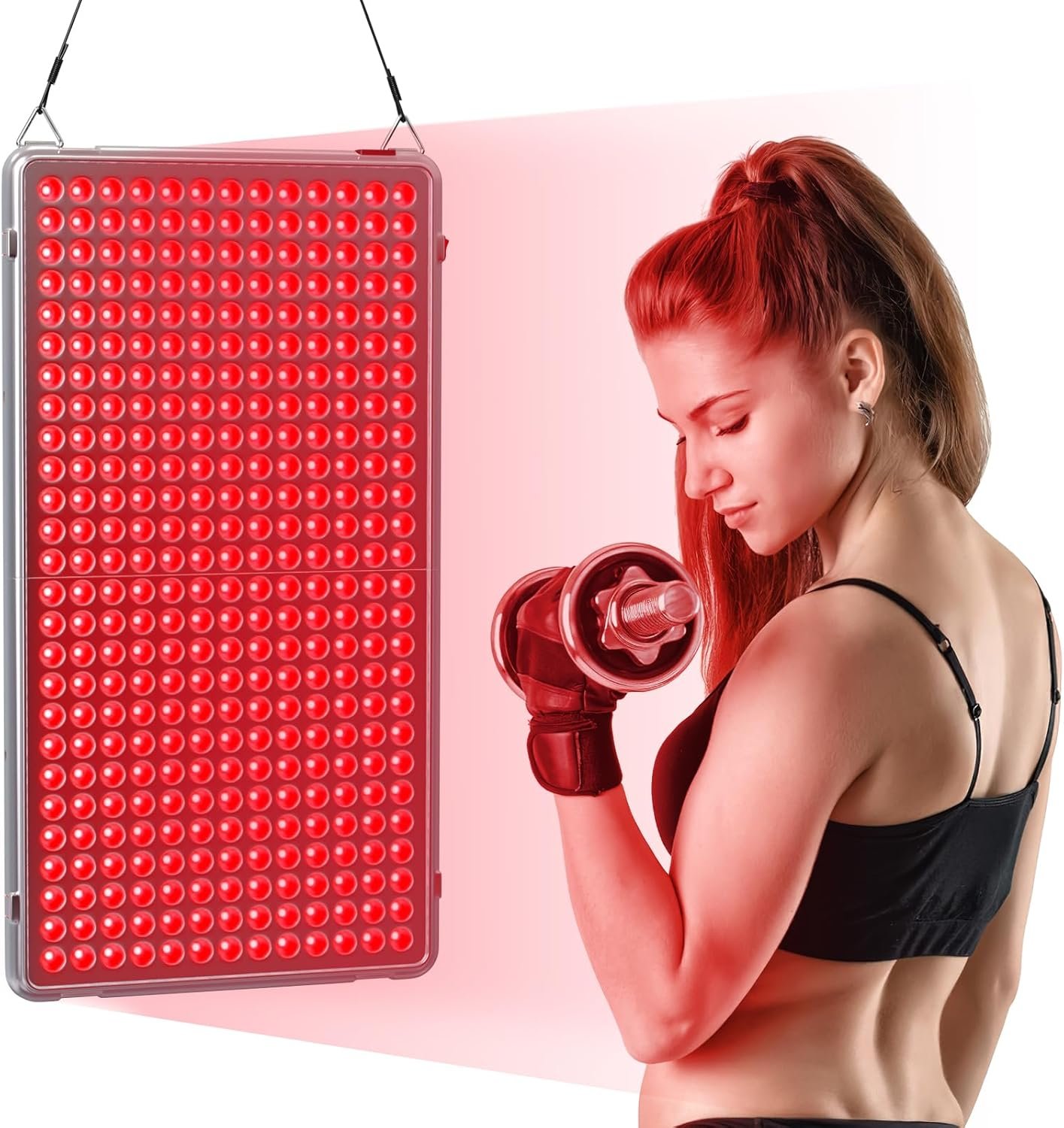 Red Light Device for Body Face, Red Light Panel for Full Body Skin Home Use | LED Red Light Panel for Full Body Skin at Home, 338 LEDs, 60nm and 850nm, Auto Shut-Off Timer, Ideal Gift for Family