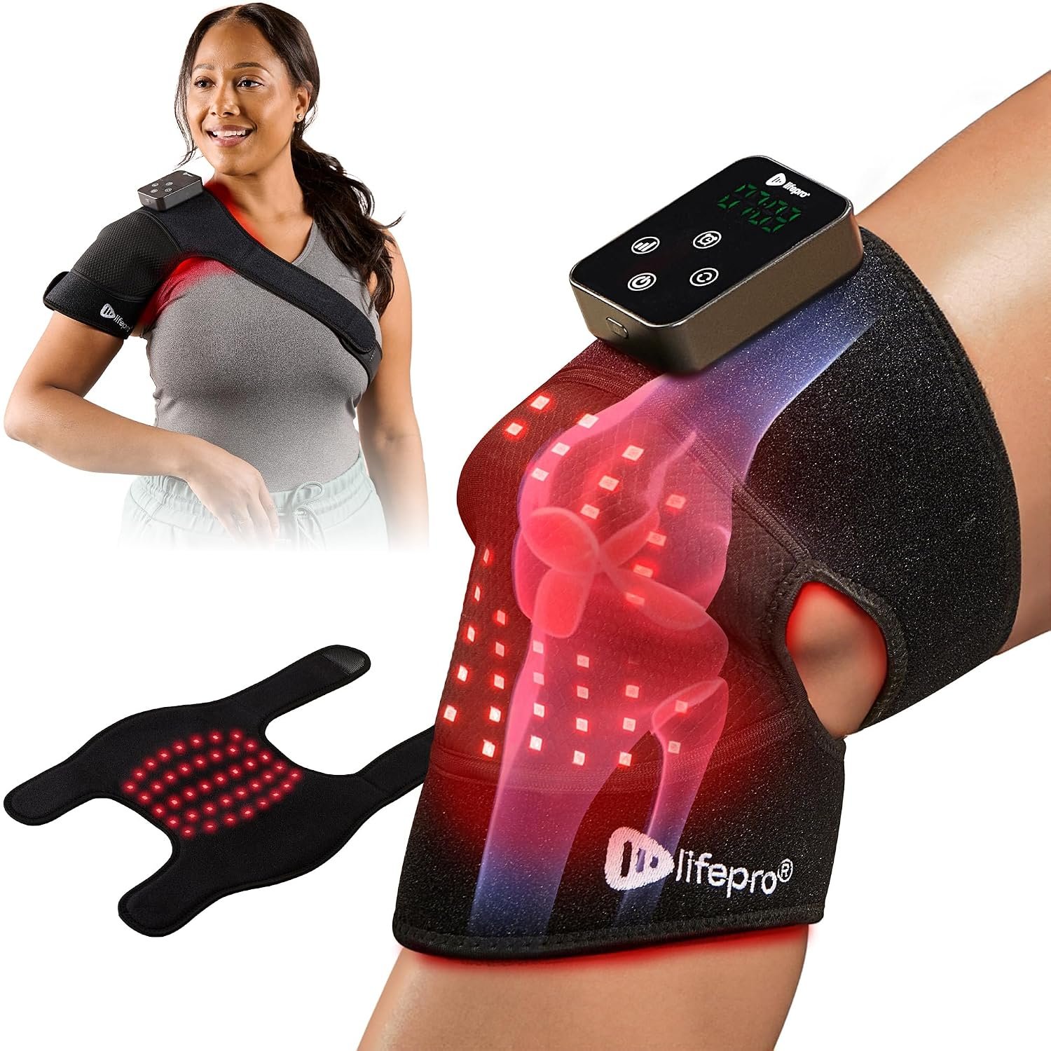 LifePro Biorecover – Red Light Therapy for Knee – Triple Chip LED Knee Wrap